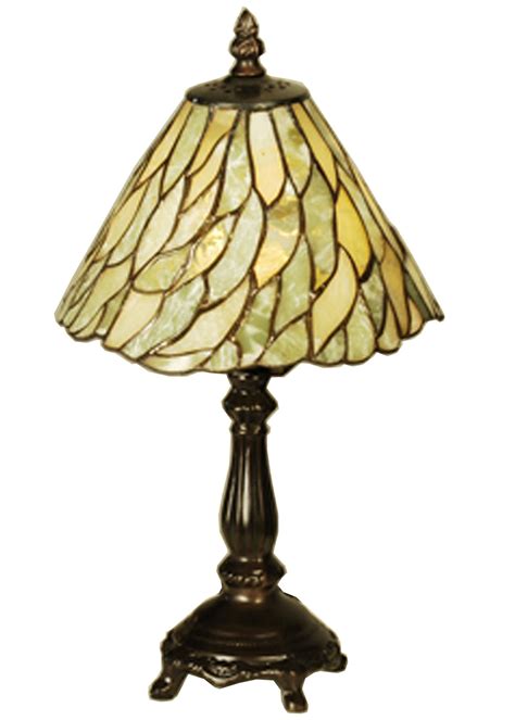 Meyda 103041 Tiffany Jadestone Willow Mini Table Lamp