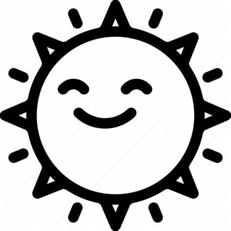 Emoji Happy Summer Sun Icon