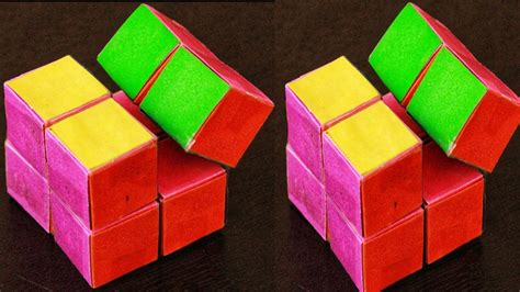 Only after completing a full layer did i realise my card riser was stuck in place, so i had to cut it out! How to Make An infinity Cube Out of Paper/Origami infinity ...