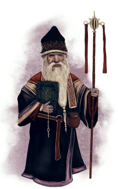 M Gnome Wizard Staff Magic Book Robes Mage Mattias Fahlberg Mage