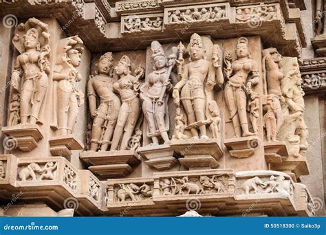 Stone Carved Khajuraho Stock Photo Image Of Khajuraho