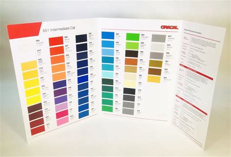 Oracal 651 Color Chart Brochure