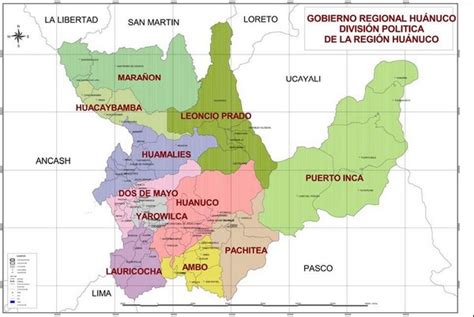 Mapa De Huánuco Mapa Físico Geográfico Político Turístico Y Temático