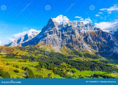 Grindelwald Switzerland Jungfrau Mountains View Stock Image Image Of