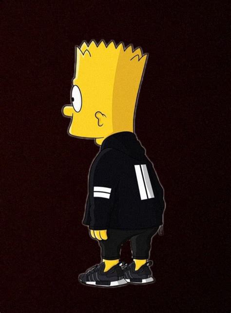 Bart Simpson Adidas Yeezy Wallpaper Black Ideias Para Barbearias Planos De Fundo Papel De