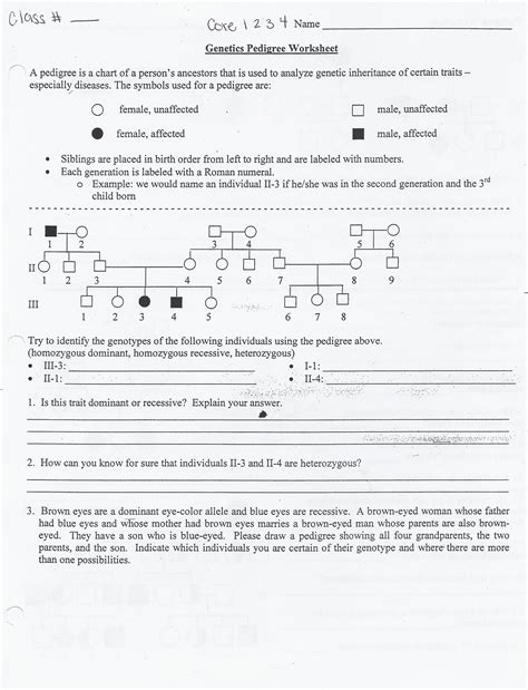If clear, he has normal blood 11. 32 Patterns Of Heredity And Human Genetics Worksheet ...