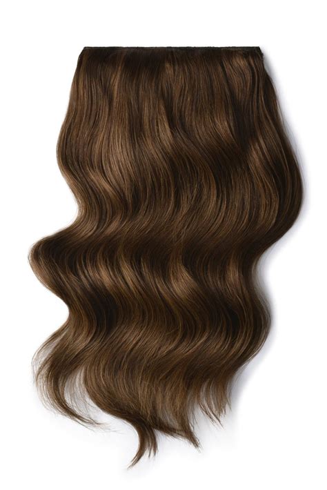 Double Wefted Full Head Remy Clip In Human Hair Extensions Lightchestnut Brown 6 Cliphair Us