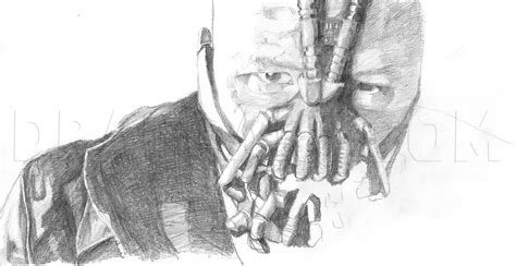 How To Draw Bane The Dark Knight Rises Step By Step Drawing Guide