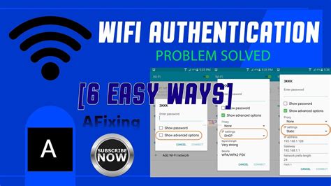 Wifi Authentication Problem 6 Easy Ways Youtube