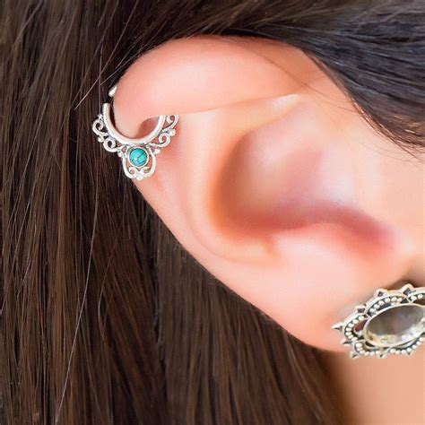 Helix Earring Cartilage Earring Tragus Hoop Helix Piercing