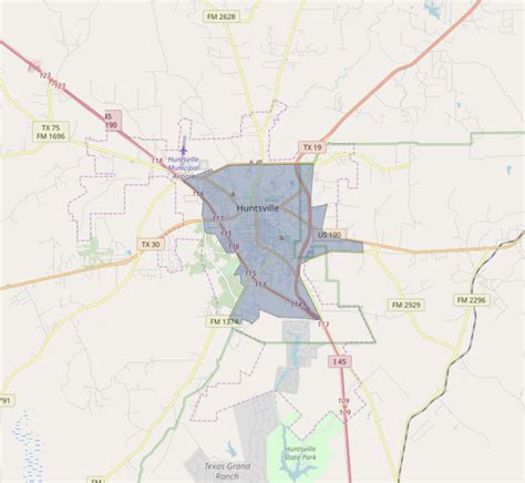 Huntsville Texas Zip Code Map
