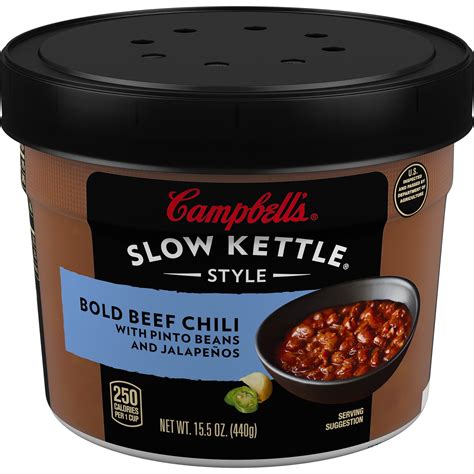 Campbells Slow Kettle Style Bold Beef Chili With Pinto Beans And