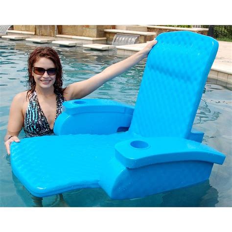 Super Soft Aquamarine Pool Folding Foam Lounge Float 6570128 The Home