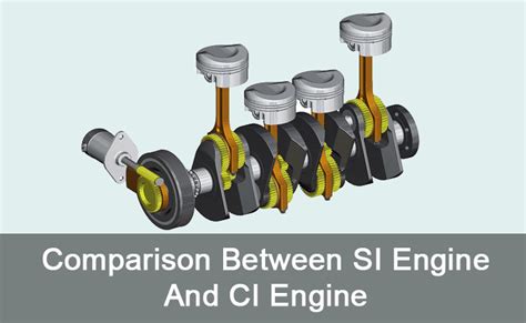 Comparison Between Si Engine And Ci Engine
