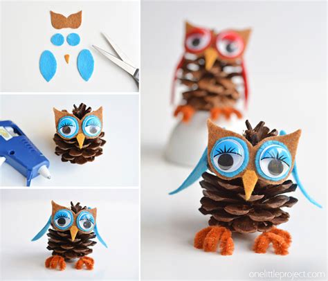 How To Make Cute Pinecone Owls Pinecone Owl Ornaments