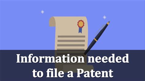 Information Needed To File A Patent Application Creating Invention