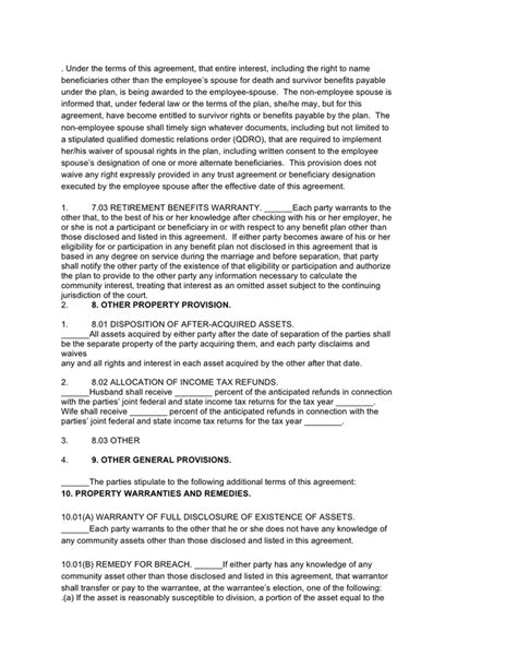 Marriage Contract Template In Word And Pdf Formats Page 8 Of 12