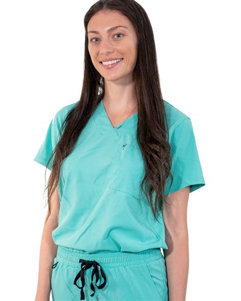 women s surgical green scrub top mim scrubs millennials in medicine