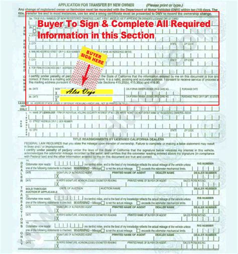 How To Fill Out Pink Slip When Selling Car California Oppo Website