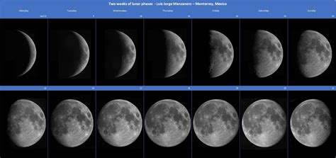 Two Weeks Of Moon Phases Major And Minor Planetary Imaging Cloudy Nights