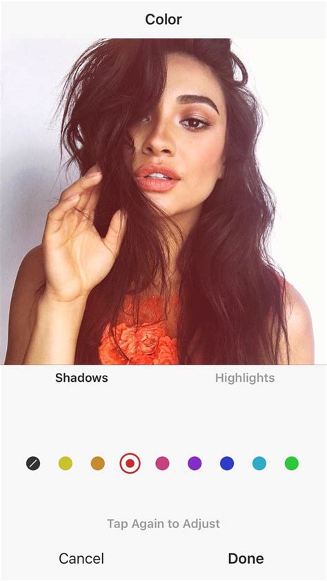 Shay Mitchell With Red Filter The Best Instagram Filter For Selfies