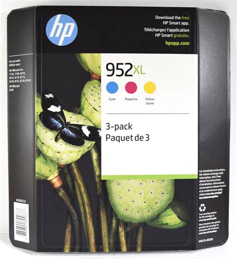 Genuine Hp Xl Pack Cyan Magenta Yellow Color Ink Cartridges