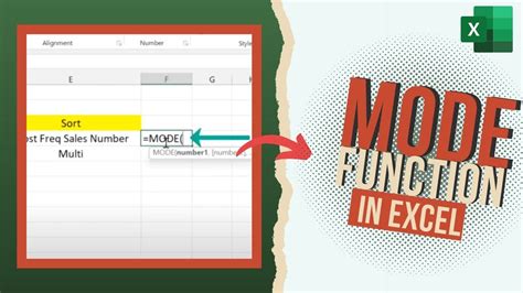 How To Use Mode Function In Excel With Examples Exceltutorial