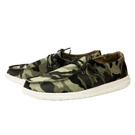 Hey Dude Camo Wendy Womens Casual Slip On Shoes 121417003