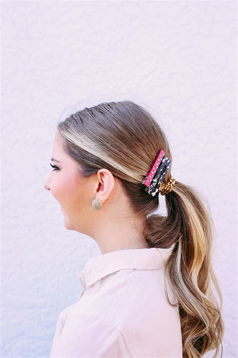 Easy Ways To Wear Hair Clips Thrifty Pineapple