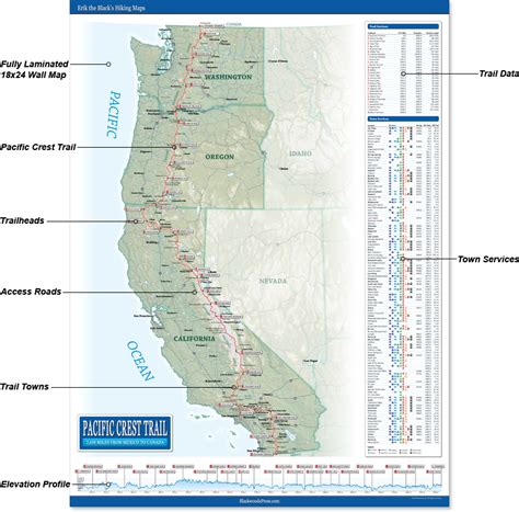 Pacific Crest Trail Overview Map