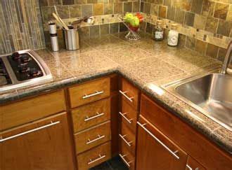 Granite, like most natural stone, can be expensive. granite tile countertop. | Tile countertops kitchen ...