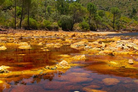 Rio Tinto In Huelva Andalusia Southern Spain Stock Image Image Of