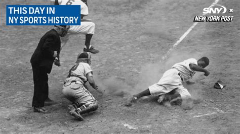 This Day In Ny Sports Jackie Robinson Steals Home For The First Time