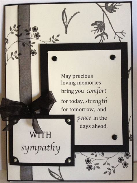 Sympathy Sympathy Sympathy Cards Handmade Card Sentiments