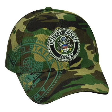 United States Army Strong Camouflage Camo Military Hat Cap Usa