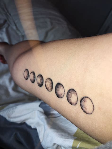 Phases Of The Moon Infinity Tattoo Tattoos Moon Phases