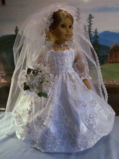 Glittering Bride Fits American Girl Dolls Elizabeth Samantha Marie Grace Ebay American Girl