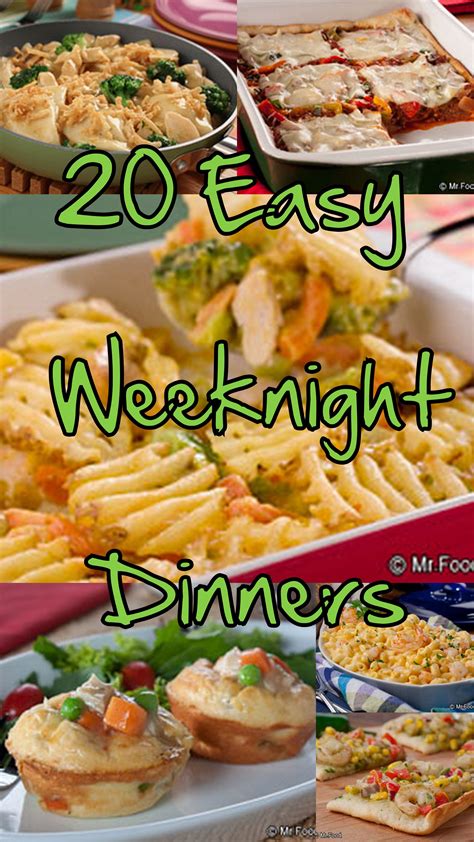Weekday Dinner Recipes Recip Zilla