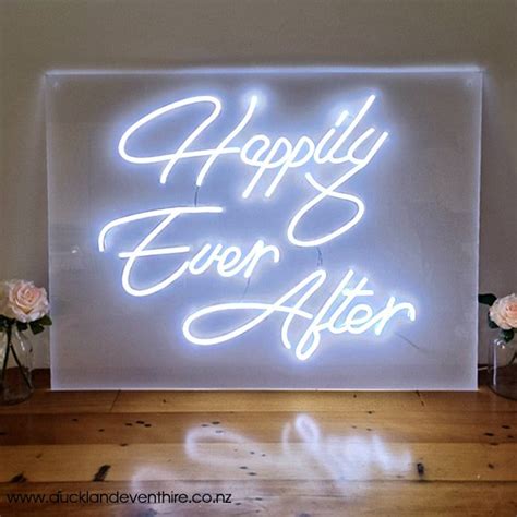 Happily Ever After Neon Led Sign — Auckland Event Hire