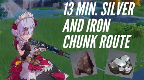 Where To Farm Iron And Silver Chunks Genshin Impact Youtube