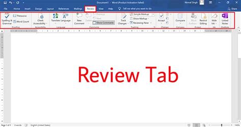 What Is Review Tab In Ms Word Printable Templates Free