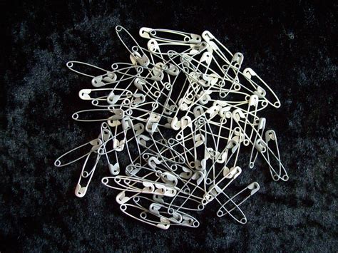 Mixed White And Light Gray Safety Pins Price Tags By Bopit01