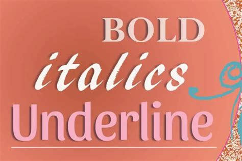 How To Bold Italic And Underline In Ms Word The Techie Senior
