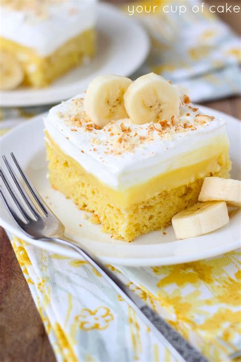 Easy Banana Pudding Cake Recipe Banana Pudding Poke Cake TidyMom