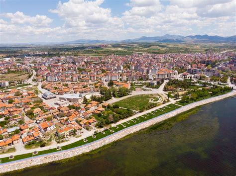 Aerial View Of Architecture Of Beysehir Turkey Stock Image Image Of
