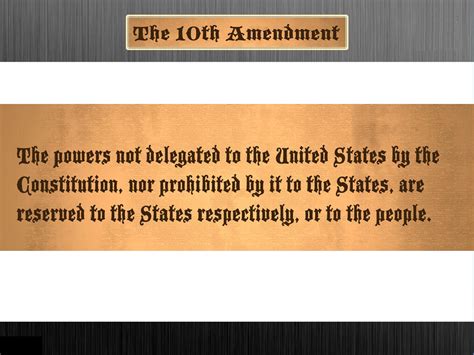 The tenth amendment (amendment x) to the united states constitution, a part of the bill of rights, was ratified on december constitutional myth #7: Tenth Amendment and Nursing Equals The Most Respected ...