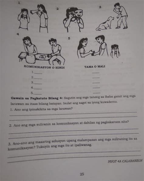 Ang Mga Gawain Sa Pagkatuto Bilang 6 Isulat Muli Pangungusap Syor 3