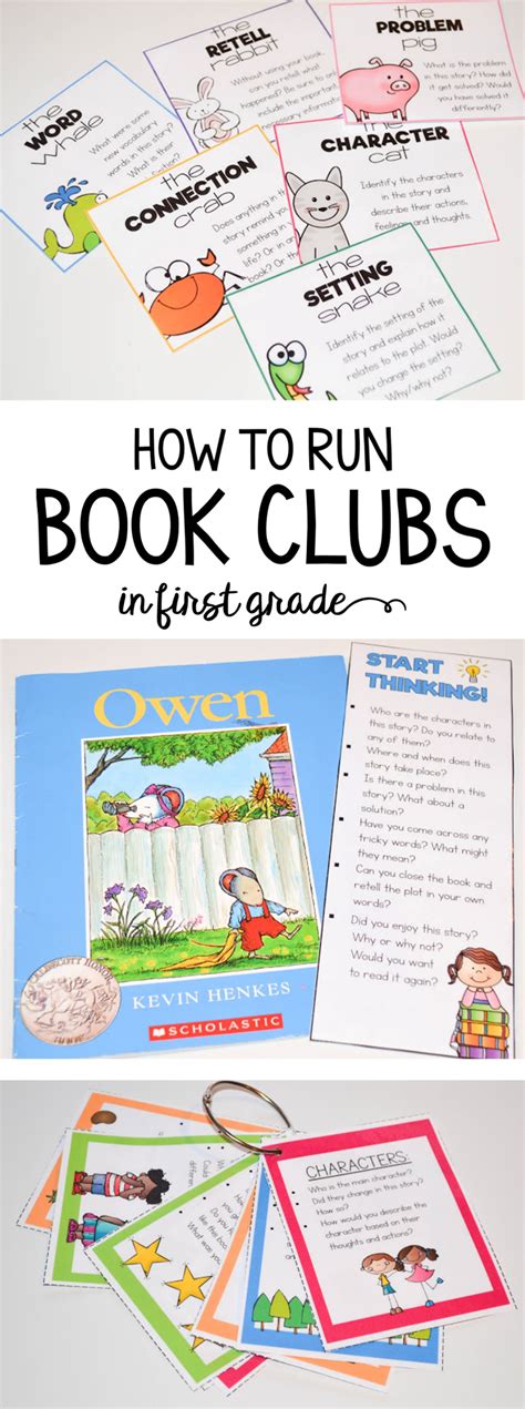 Book Clubs In First Grade Susan Jones Book Club Books Reading