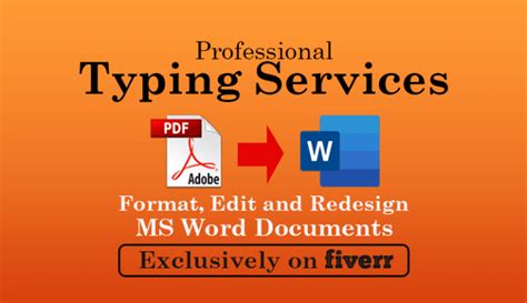 Do Fast Typing Job Retype Scanned Documents Professionally By Tanniaa