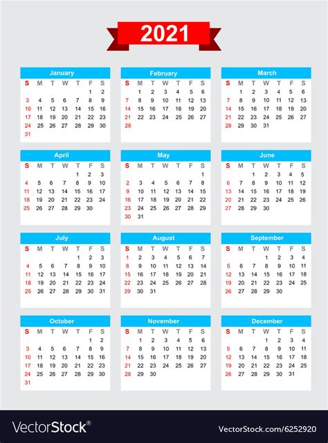 2021 Work Week Calendar Calendar 2021